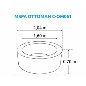 MSPA Nafukovacia vírivka Otoman, priemer 204cm, bazén vírivý